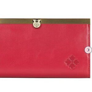 Patricia Nash CAUCHY Leather Frame Wallet PASSION nwt